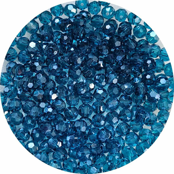 Facet kralen (4mm) - Rond