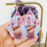 Squared (blauw) oorbellen