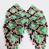 Panter oorbellen (groen)