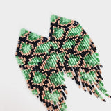 Panter oorbellen (groen)