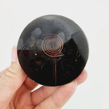Orgonite tower met Carneool en gedroogde Hibiscus
