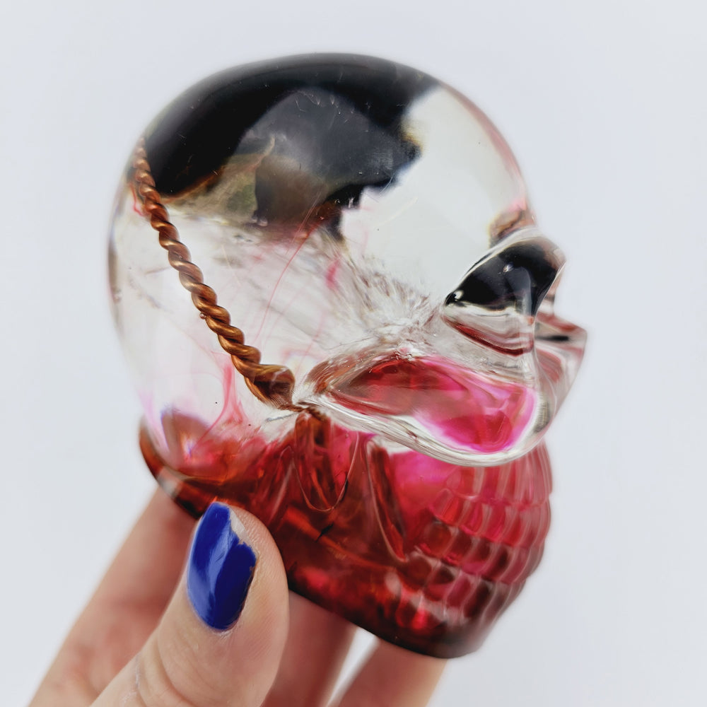 Nicole - Orgonite skull