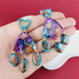 Open heart oorbellen