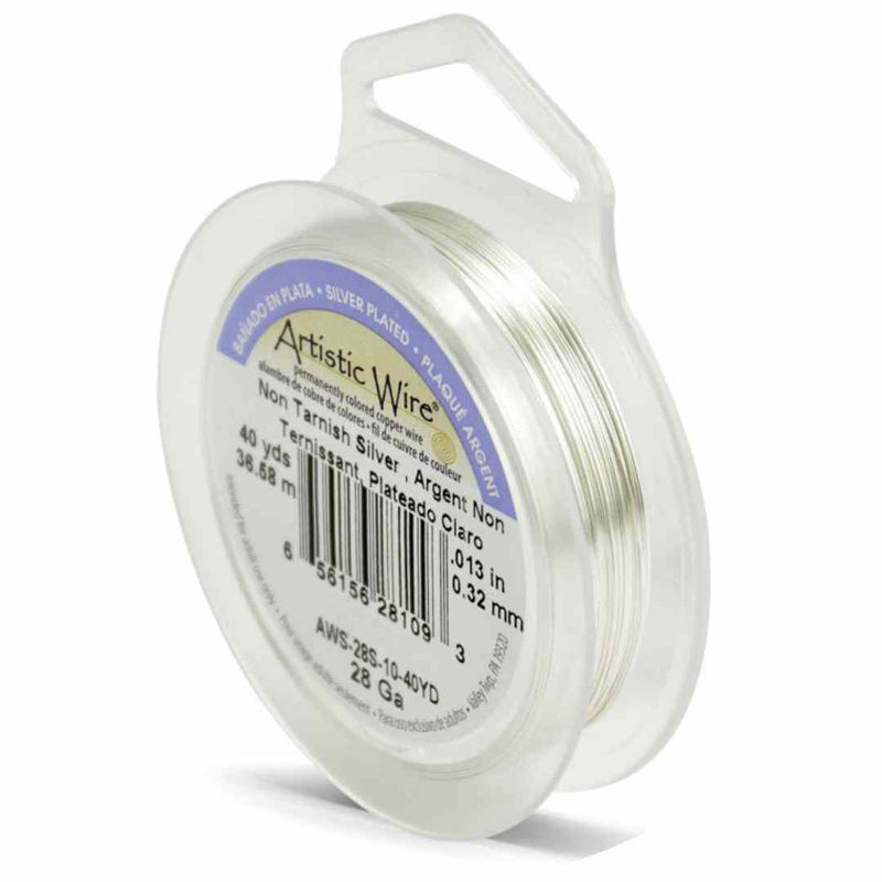 Artistic Wire - non tarnish silver (28 gauge)