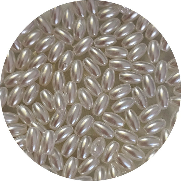 Imitatie zoetwater parels - 3x6mm (per stuk)
