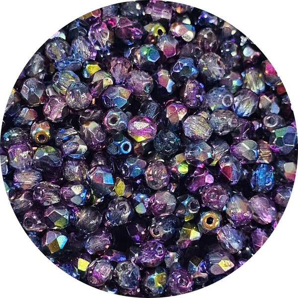 Fire polished facet kralen - Magic Blue