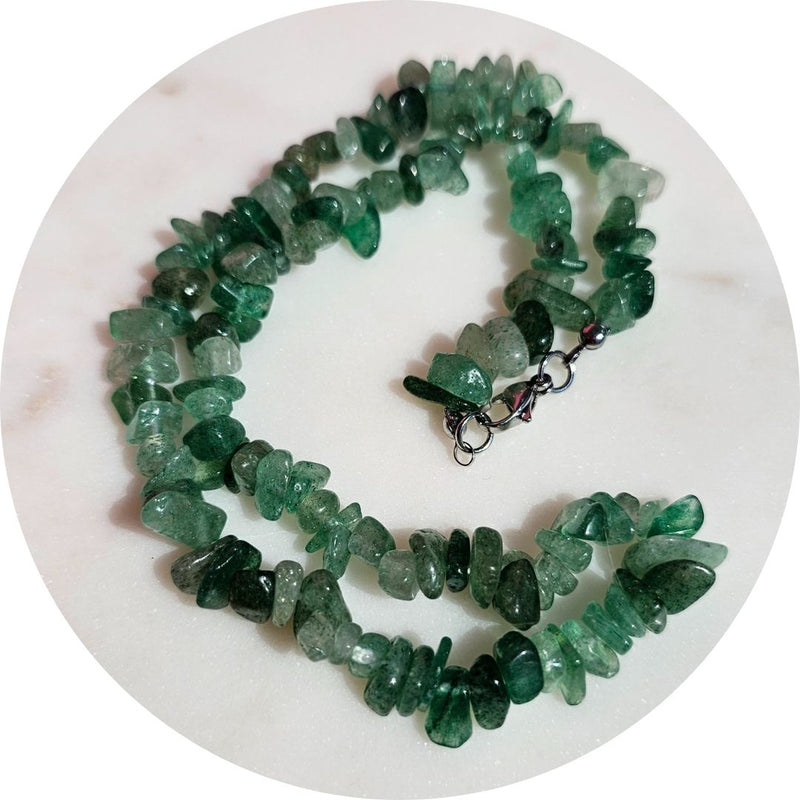 groene Aardbeienkwarts ketting
