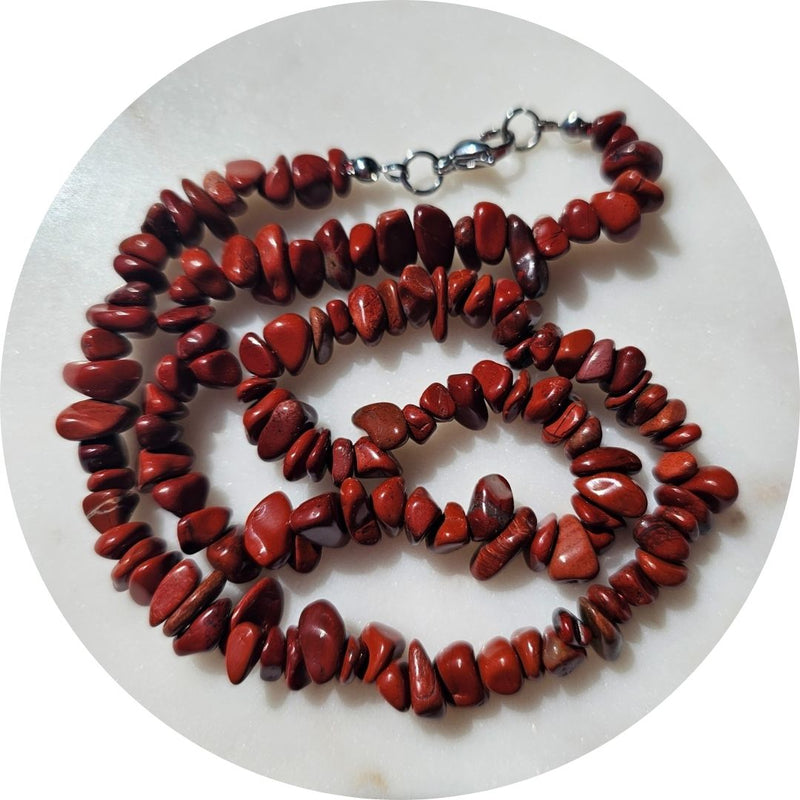 Rode Jaspis ketting