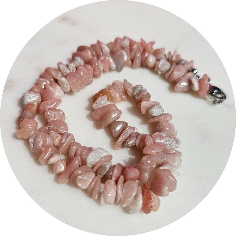 Roze Opaal ketting
