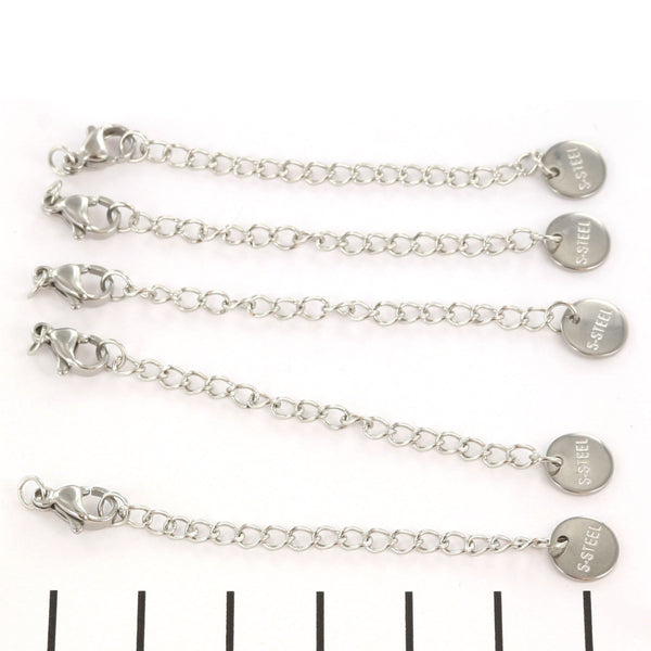 Zilverkleurige verlengketting
