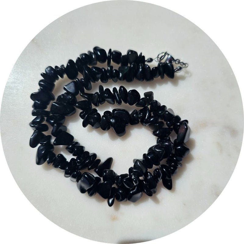 Zwarte Obsidiaan ketting