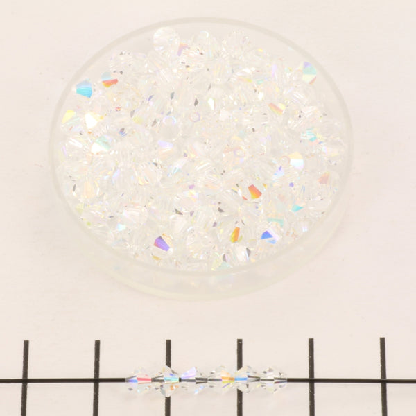 Preciosa bicone 4 mm - Crystal AB