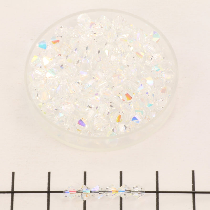 Preciosa bicone 4 mm - Crystal AB