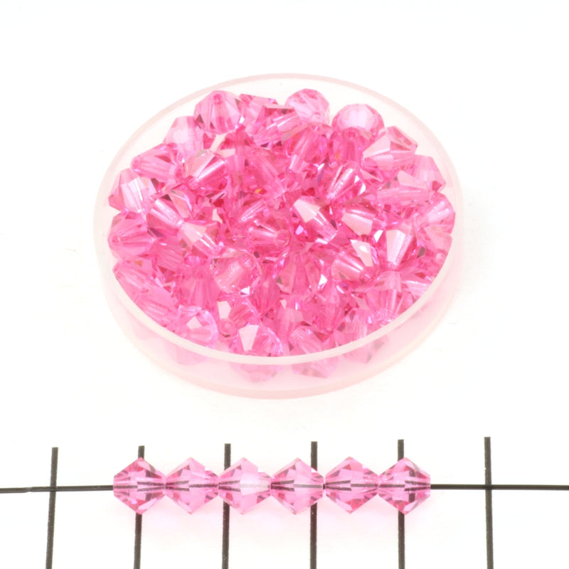 Preciosa bicone 6 mm - Rose