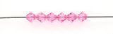 Preciosa bicone 6 mm - Rose