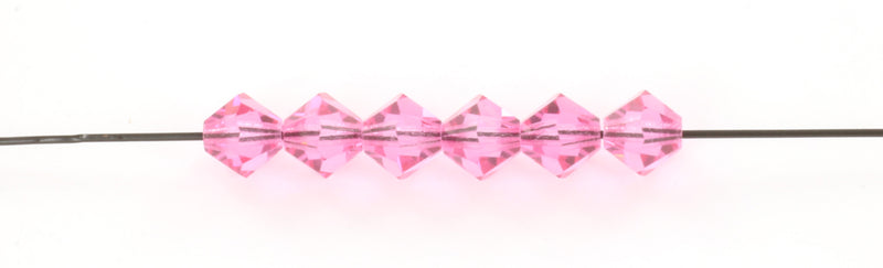 Preciosa bicone 6 mm - Rose